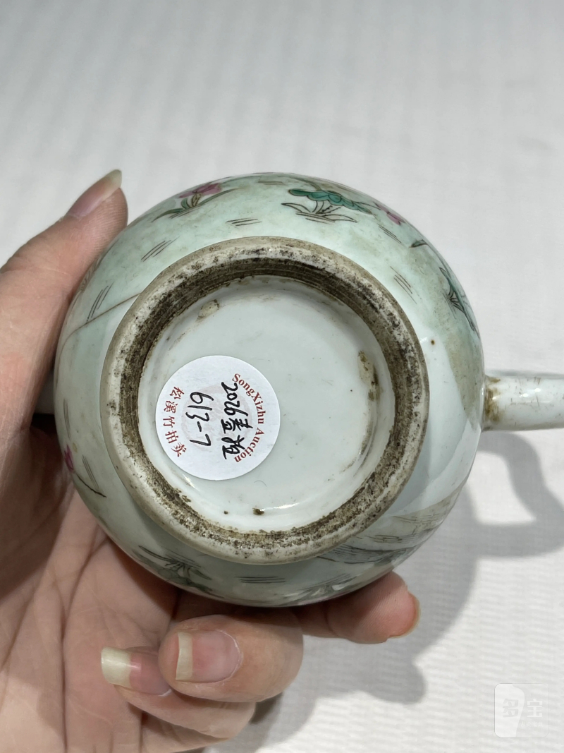 清代 粉彩茶壶一组十二件 - 图62